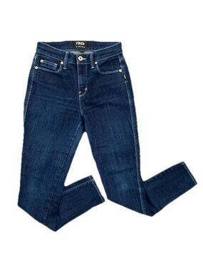 Fred by Fred Segal Iconic High Rise Cigarette Jeans Blue USA Made $355 Sz 26